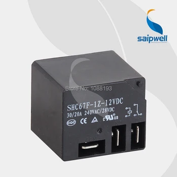 

CE Approved 30A/40A 240VAC/28VDC PBC Relay/ Power Relay SHC67F1Z-12DVC,32.5*27.5*27.5mm