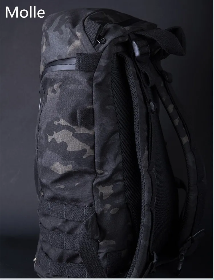 Ventilador do Exército Treinamento de Equitação ao ar Resistente à Água Bolsa de Ombro Multi-função Tático Mochila Masculino Feminino Livre Escalada Camo Militar 6 escalada resistente à água camo militar bolsa de ombro