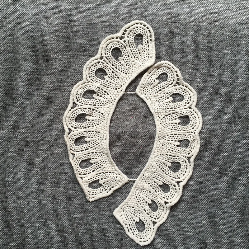 

sweet sewing on lace ,handmade water soluble ladies fabric fake neckline DIY Craft lace applique collar