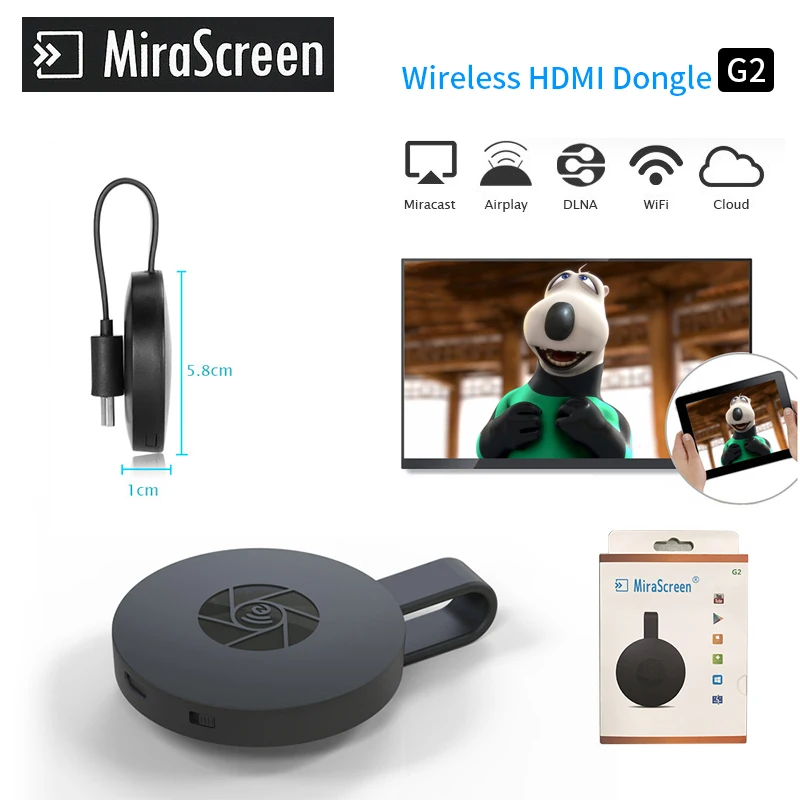 

2018 Hot~ MiraScreen G2 Tv Stick Android Mini PC Miracast Dongle 2.4G wifi Receiver HDMI 1080P Full-HD for Android iOS Windows