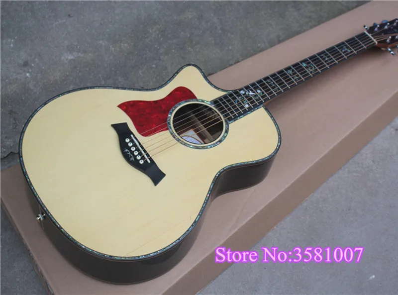 Folk Acoustic Guitar,Original Color,Ebony Fingerboard