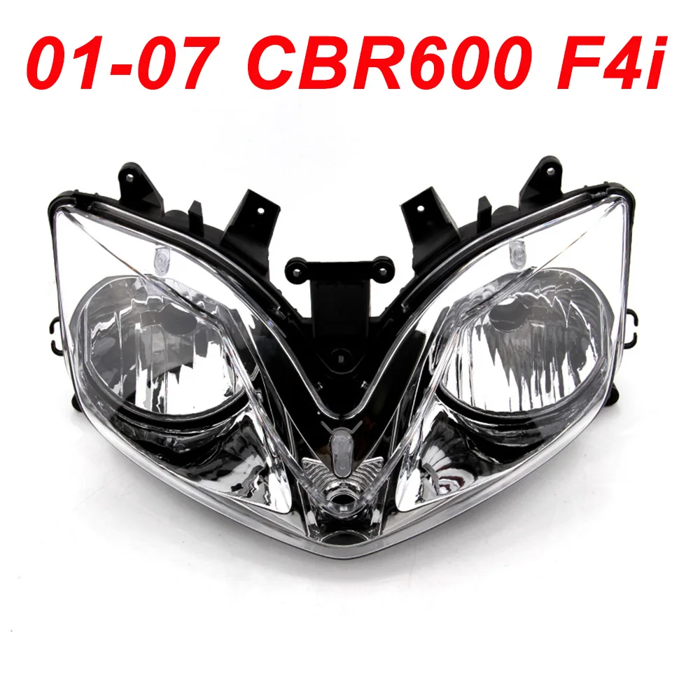 

For 01-07 Honda CBR600 CBR 600 F4i Front Headlight Head Light Assembly Headlamp CLEAR 2001 2002 2003 2004 2005 2006 2007