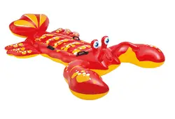 Гигантский красный омар Лебедь Надувные ездить на открытом воздухе детская игрушка поплавок летние каникулы воды забавные игрушки