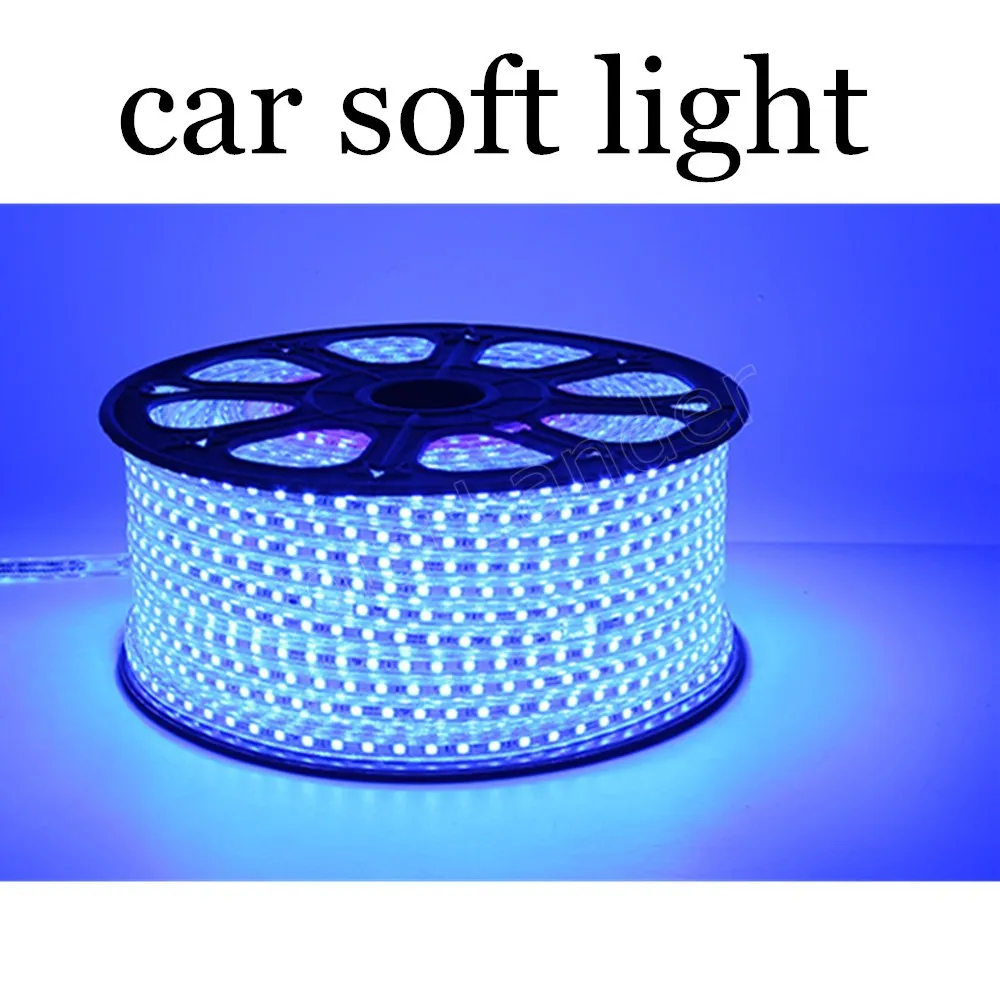 auto led strip 5050 SMD LED car strip light Waterproof Flexible led strip blue soft 14.4W 12V 5m