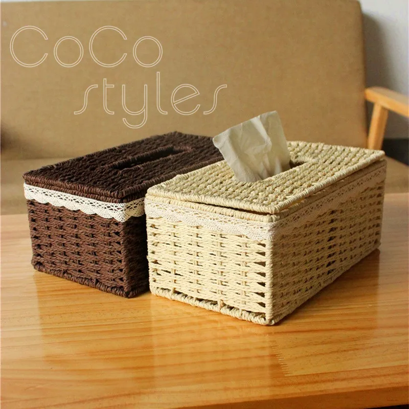 

Cocostyles InsFashion creative handmade tissue boxes for modern home decor