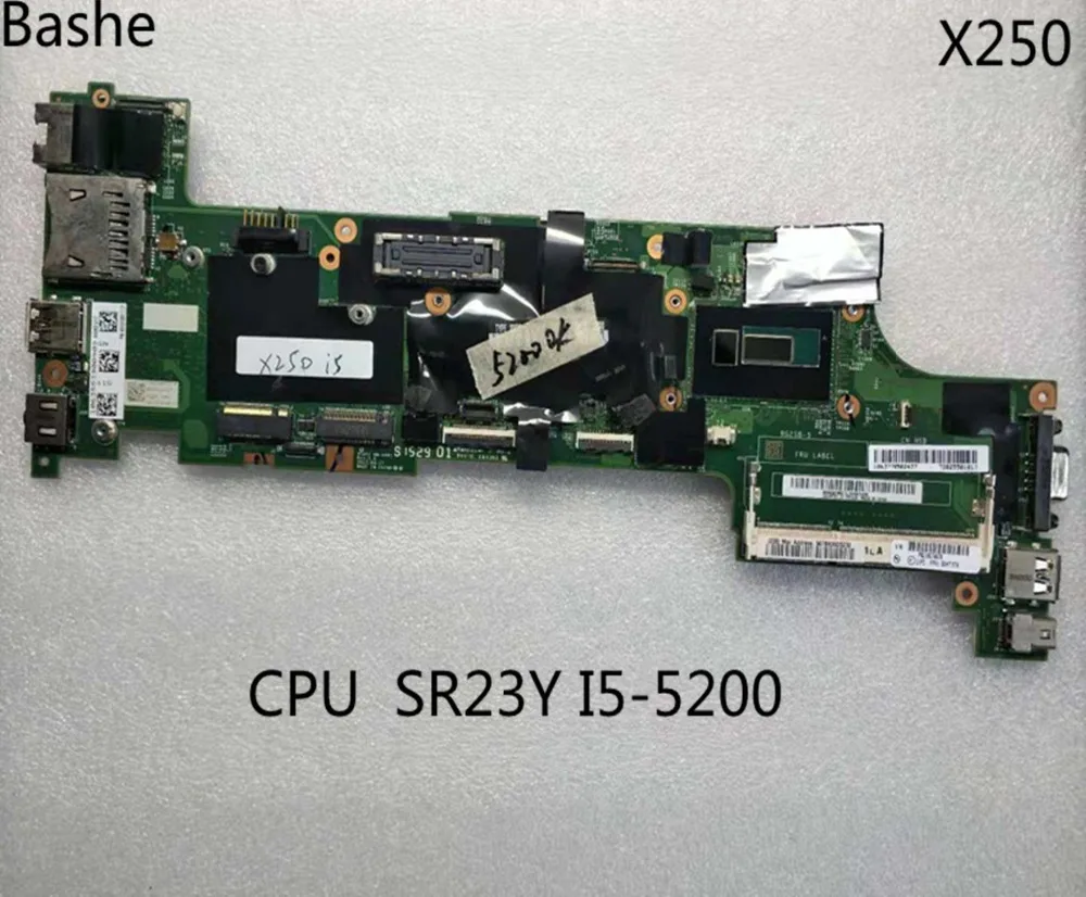 

Lenovo ThinkPad x250 notebook motherboard FRU 00HT379 CPU SR23Y I5-5200U 100% test