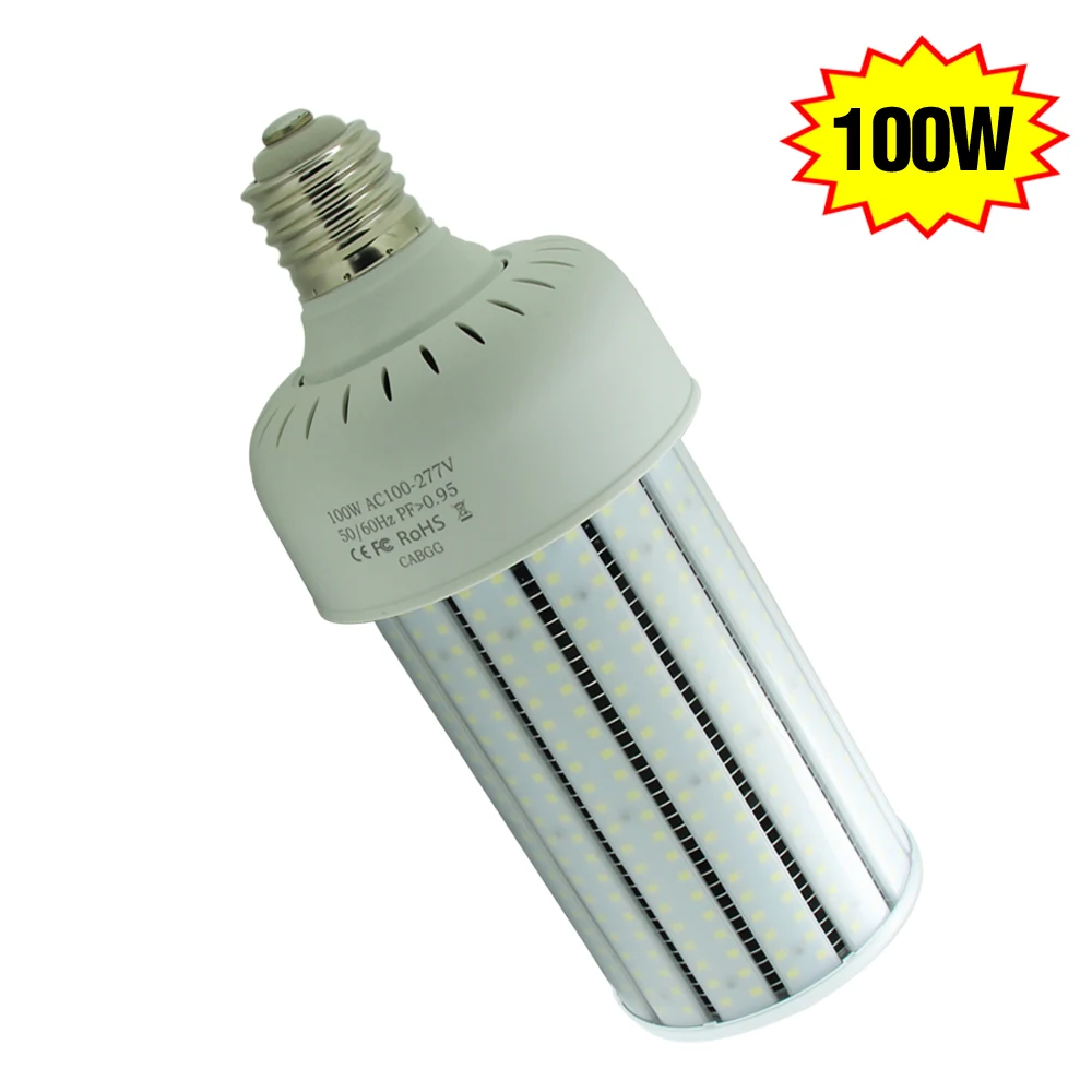 100 watt LED corn bulb retrofit 13442lm IP64 outdoor parking lot street light E39 mogul base