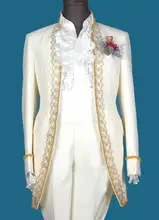 Blazer men formal dress latest coat pant designs tuxedo suit men white trouser lace wedding suits for men’s stand collar