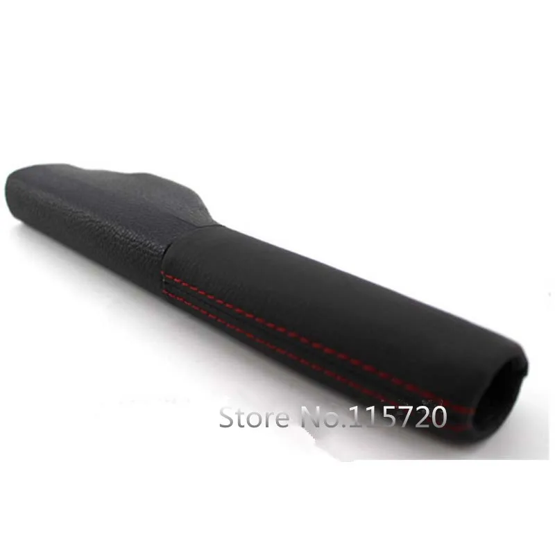 Free Shipping New Black Leather Hand Parking Brake Handle Cover for VW