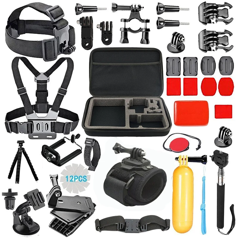 аксессуары для gopro 5. универсальный мини чехол для экшен камер. экшн камера 4к с креплением на одежду. комплект креплений для экшн камер 52в1, аксессуары для экшн камер gopro. Gopro 9 10 11 экшн камера крепления для зубов.
