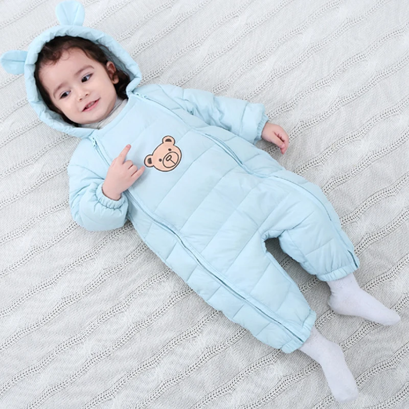 Baby Rompers Winter Boys Costume Down Girls Warm Infant Snowsuit Kid Jumpsuit