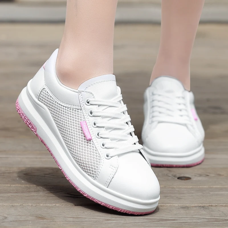 Newest Design Women's Breathable Air Mesh Sneakers Outdoor Anti slip