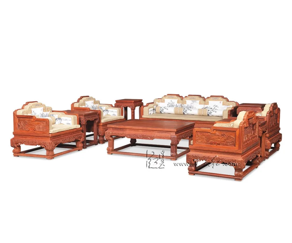 New Classical Chinese Style Sofa Bed Furniture Set Royal Rosewood Triple Chair Sunit Solid Wood Tea Table Antique Wooden Carving New Classical Chinese Style Sofa Bed Furniture Set Royal Rosewood Triple Chair Sunit Solid Wood Tea Table Antique Wooden Carving