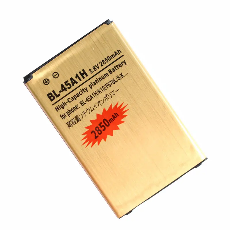 Ciszean 2850mAh BL 45A1H / BL45A1H золотистый Сменный аккумулятор для LG K10 F670L F670K F670S F670 K420N LTE Q10 K420
