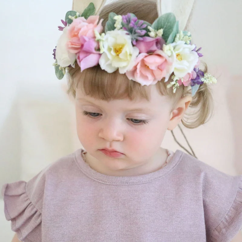 baby girls flower headband for women and infant toddler kid hairband