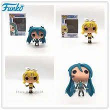 FUNKO POP Japanese Quadratic- Hatsune Miku- Mirror Sound Action Figure Vinyl Doll Model Star Collection Model Toys for friend FUNKO POP Japanese Quadratic- Hatsune Miku- Mirror Sound Action Figure Vinyl Doll Model Star Collection Model Toys for friend