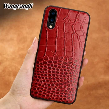 

Leather Crocodile pattern mobile phone case For vivo X21 mobile phone all-inclusive soft case mobile phone protection case