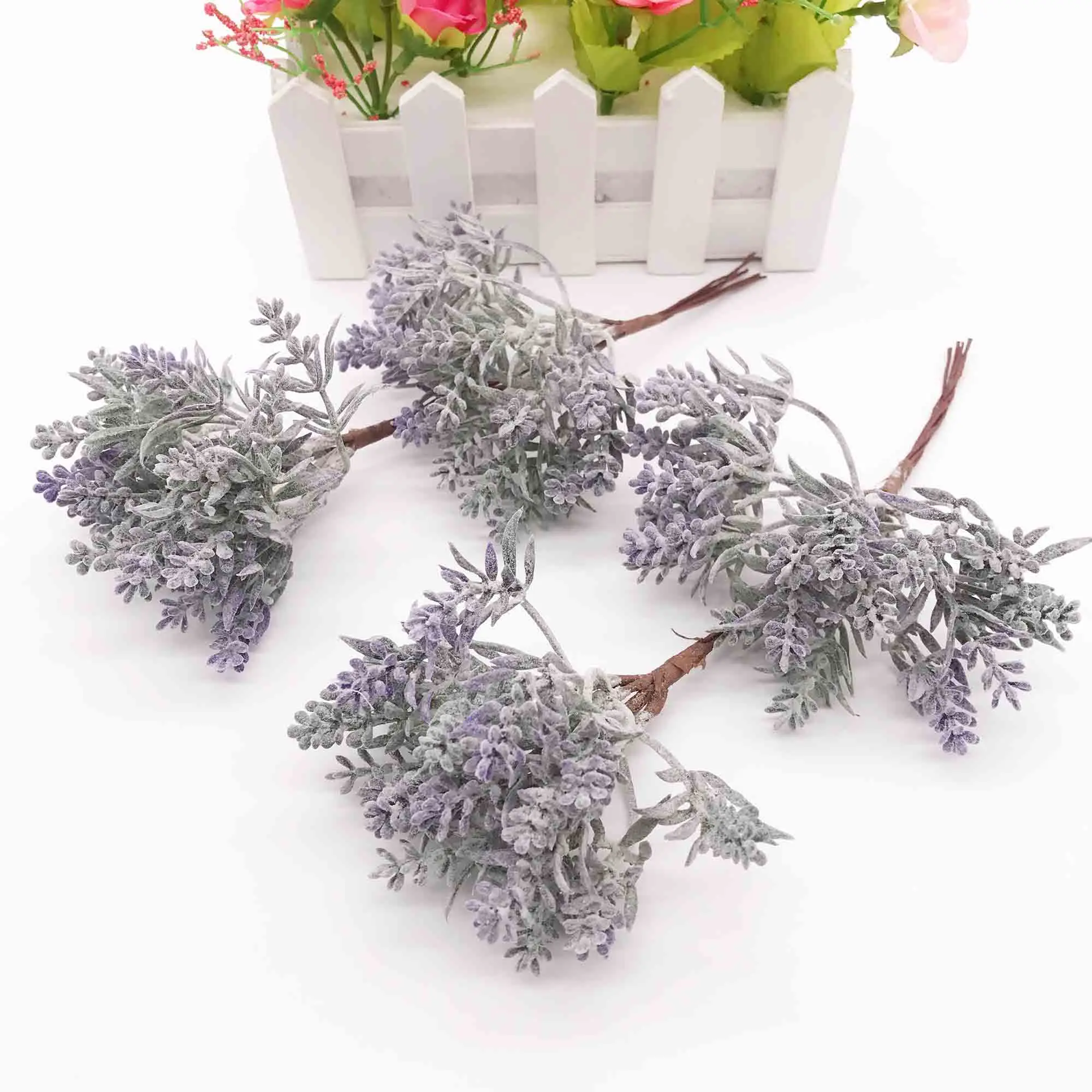 6 шт. мини-искусственные растения, искусственные цветы для свадьбы, Рождественский Декор, сделай сам, скрапбукинг, венок, искусственные цветы - Цвет: 1