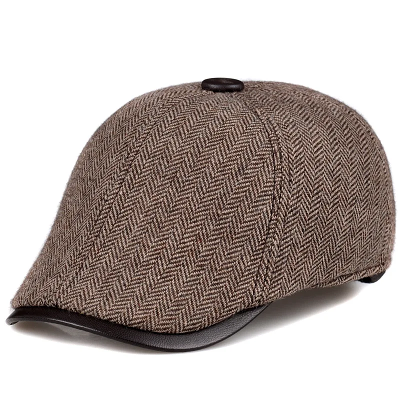 Casual Baseball Hat for Men Fashion Beret Hats Autumn Winter Male Hat