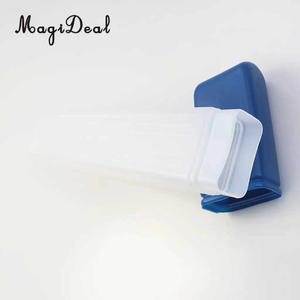 41x6cm Plastic Clear Knitting Needle Crochet Hook Tube Case Holder Storage Case 