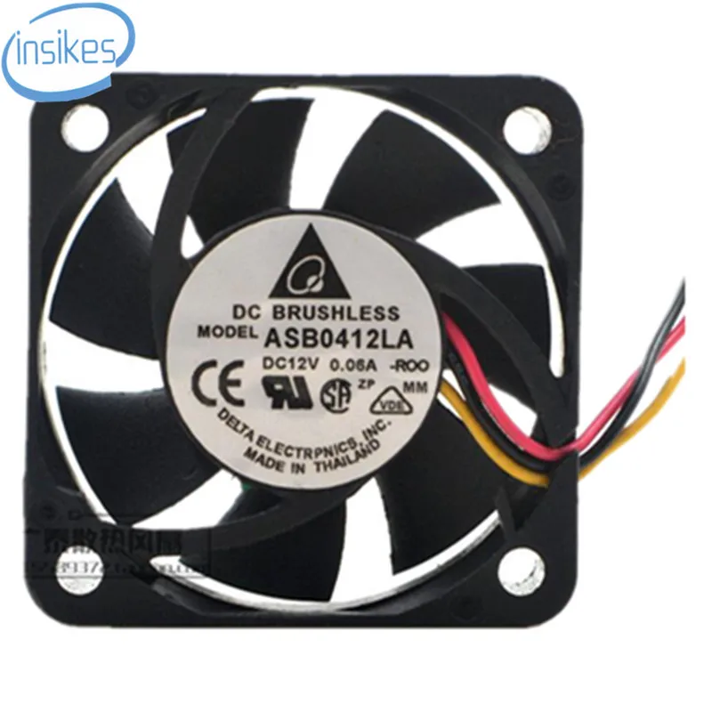 Delta ASB0412LA Hydraulic Bearings Cooling Fan DC 12V 0.06A 6000RPM
