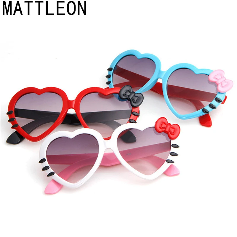 Gafas de sol con forma de corazón de melocotón para niños Gafas de sol con forma de corazón de melocotón para niños