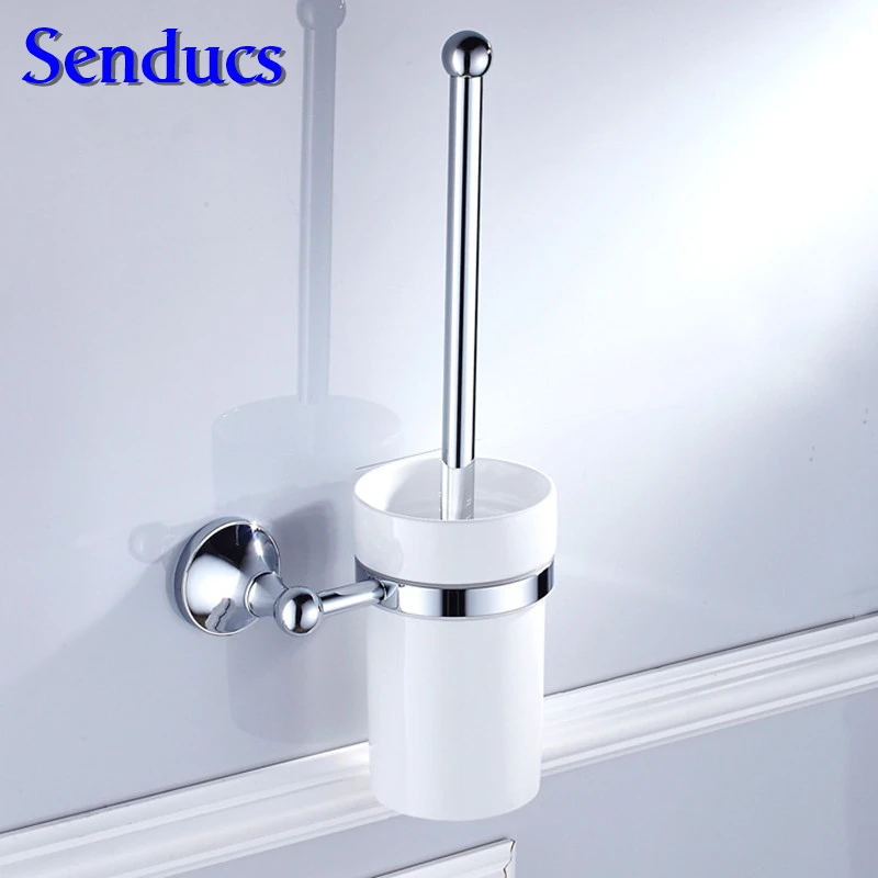 Free shipping top quality brass toilet brush holder of polished chrome bath toilet brush holder by cheap price bathroom parts Free shipping top quality brass toilet brush holder of polished chrome bath toilet brush holder by cheap price bathroom parts