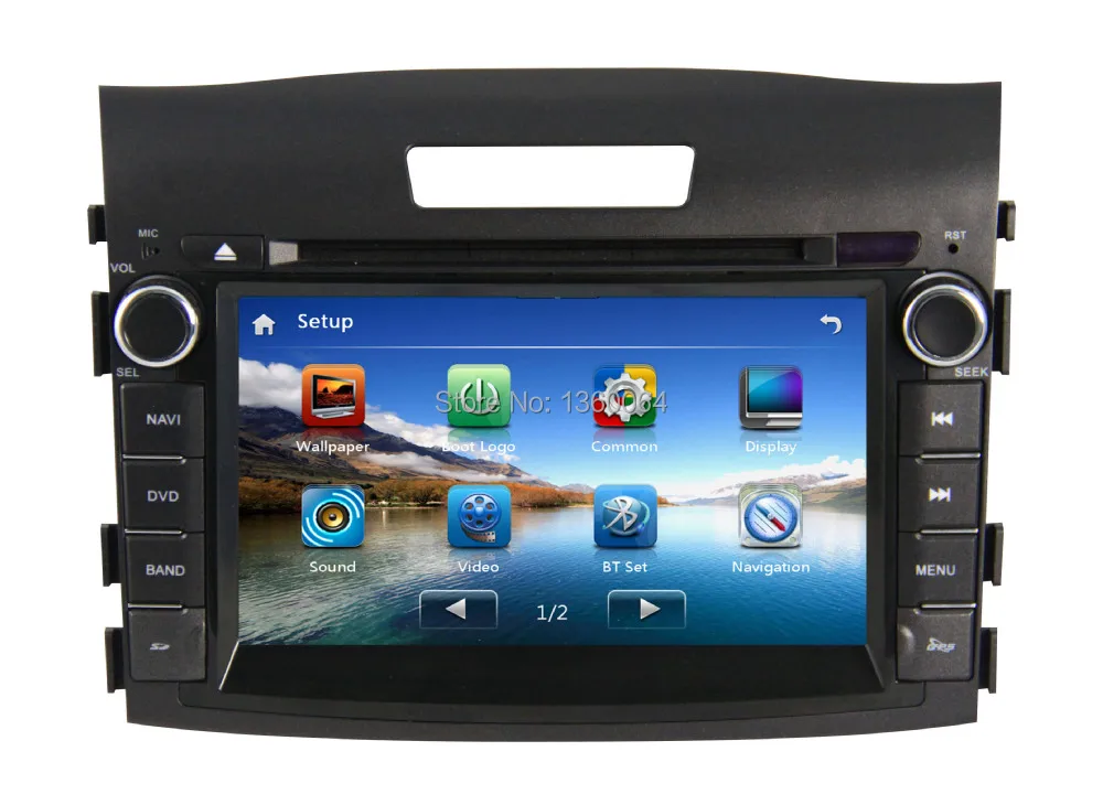 Best 7 Inch 2 Din Car DVD GPS For Honda CRV 2012 2013 Car Radio Stereo Bluetooth car audio player+gift camera+map+mic 3