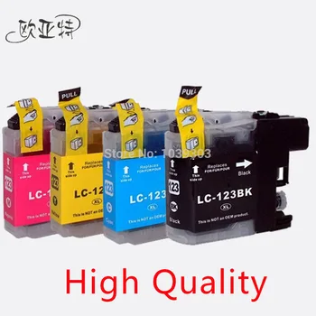 

4Pack Ink Cartridges Compatible for Brother LC123 mfc-J4510DW MFC-J4610DW Printer Ink Cartridge LC 123 MFC-J4410DW J4710DW inks