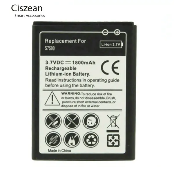 10x1800 мА/ч, замена EB464358VU Батарея для samsung Galaxy Y Duos S6102 Galaxy Mini 2 S6500 S6802 Galaxy Ace Plus S7500 S7508