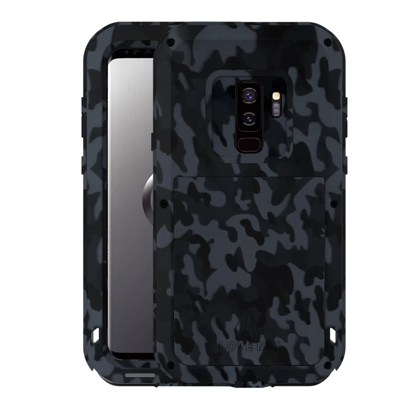 Чехол LOVE MEI для samsung Galaxy S9 Plus, камуфляжная серия, сверхпрочная броня, противоударный алюминиевый металлический чехол для samsung Galaxy S9 S9