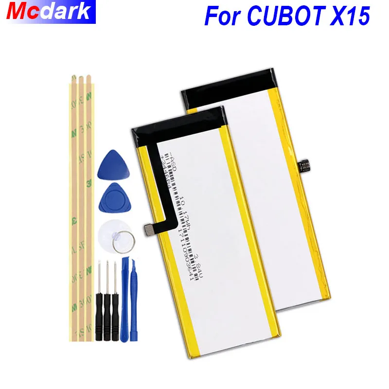Mcdark 2750mAh батарея для Cubot X15 Batterie аккумуляторная AKKU ACCU PIL мобильный телефон +