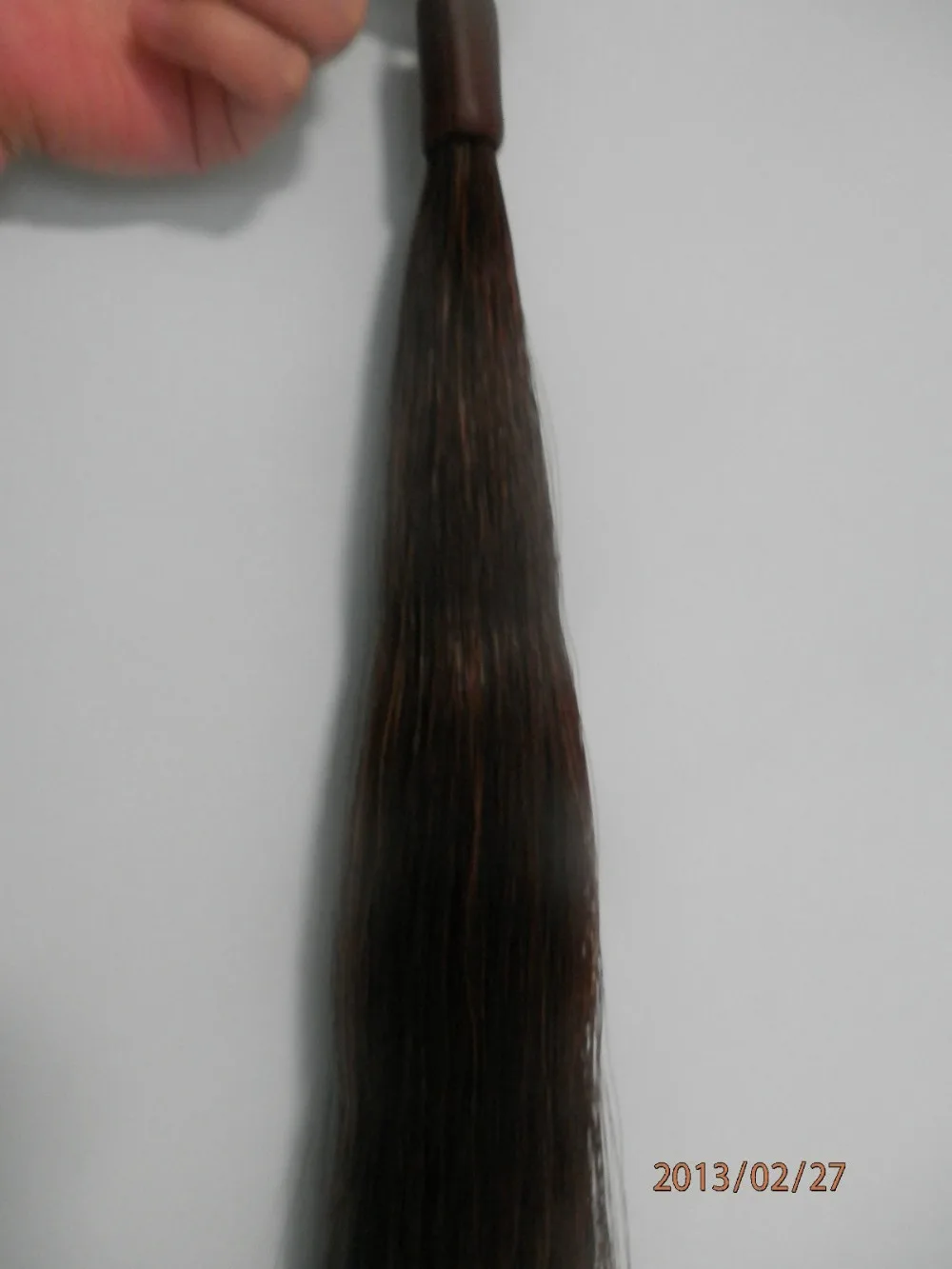 5 шт. смешанные темно-коричневые конские шоу хвост наращивание волос 70-76 см 170 г