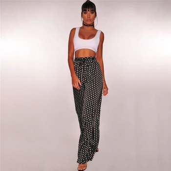

Women High Waist Loose Trousers Ladies Fashion Summer OL New Chic Pants For Female Summer Fashion Trousers