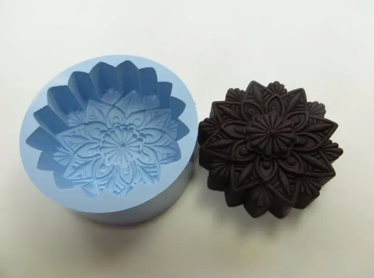 QT0043 Silicone kaleidoscope Mold soap Mould Resin Pendant soap making mould handmade diy soap Candle aroma stone moulds