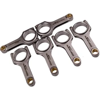 

130.2mm Conrods Connecting Rods For Nissan Patrol Datsun 280ZX Turbo L28 Conrods crankshaft piston pin ARP 2000 Bolts 600-800HP