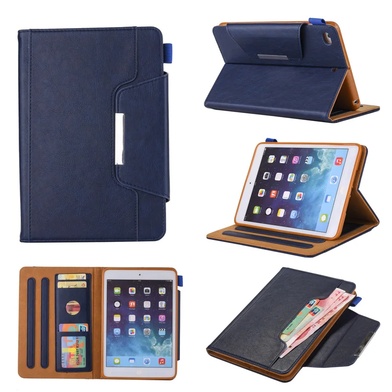 

Multifunction Flip PU Leather Case For iPadMini 1 2 3 4 5 Tablet Case Wallet With Card Cover For Apple iPadMini 2019 Covers