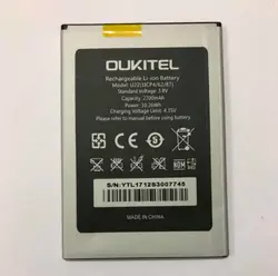 Oukitel U22 Батарея 100% Оригинал 2700 мАч резервного копирования Батарея Замена для Oukitel U22 мобильного телефона