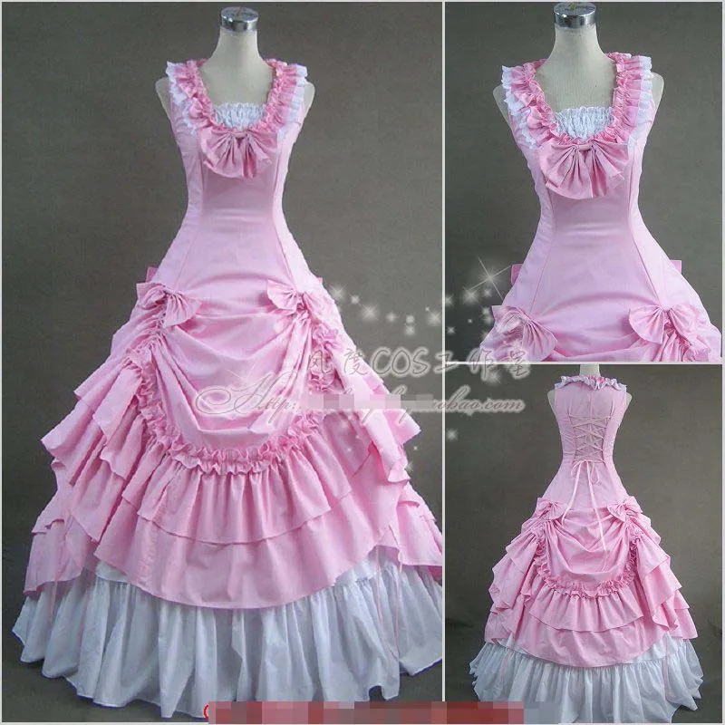 

HOT Ladies Victorian Lolita Women Cos Anime Cosplay Costum Uniforms Gothic Palace Princess Dress
