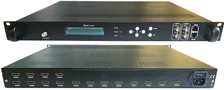 4 транспондера 1080P мульти HDMI к DVB-C/DVB-T/ATSC/ISDB-T кодировщик модулятор цифровой ТВ головной QAM RF модулятор VEK-4782I-12/16 - Цвет: 16 HDMI in