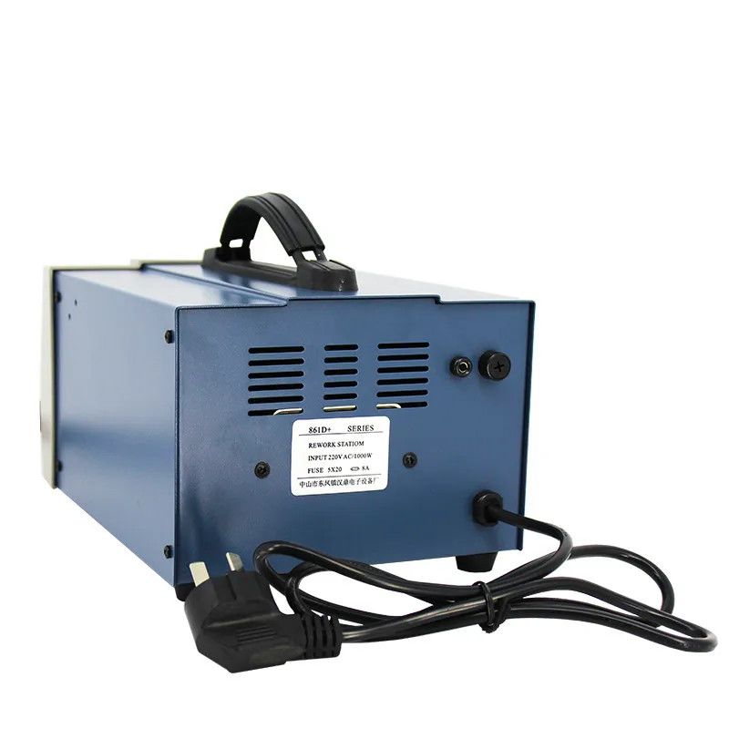 HAIRUI 861D+ 110V/220V Hot Air Soldering Station Digital Display 3 Channels 1000W Rework Station HAIRUI 861D+ 110V/220V Hot Air Soldering Station Digital Display 3 Channels 1000W Rework Station