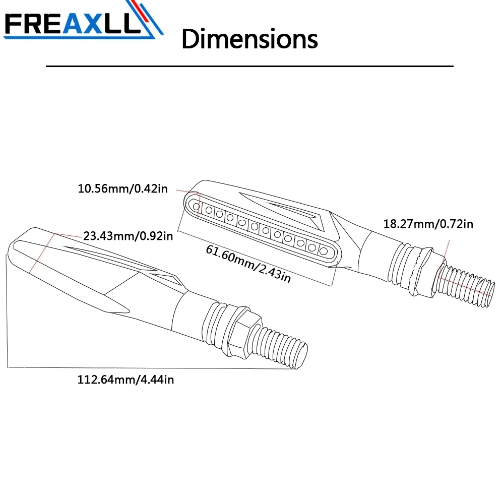 Универсальный поворотный сигнал FREAXLL с низким энергопотреблением пластиковые