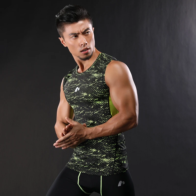 Новинка 2018New для мужчин Pro Quick Dry Workout Gymming Tank Top Tee Sporting Runs Yogaing Compress Fitness Exercise teets Clothing