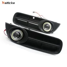 EeMrke для Skoda Fabia 5J MG 2007- светодиодный ангельские глазки DRL дневные ходовые огни галогенные H11 55 Вт Противотуманные фары