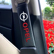 2 шт. автомобильный ремень безопасности из углеродного волокна для OPEL Corsa Insignia Astra Antara Meriva автомобильные аксессуары для интерьера