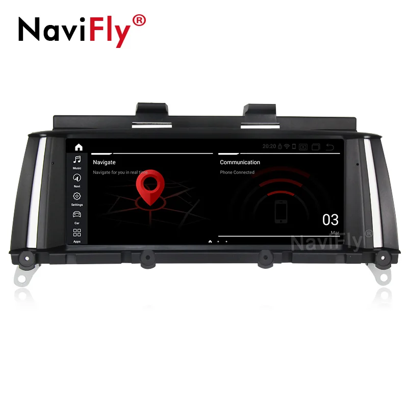 Cheap NaviFly Android9.0 4G RAM 64G ROM 8Core Car Multimedia gps for BMW X3 F25 X4 F26 2011-2017 car radio bt 4G SIM wifi 1