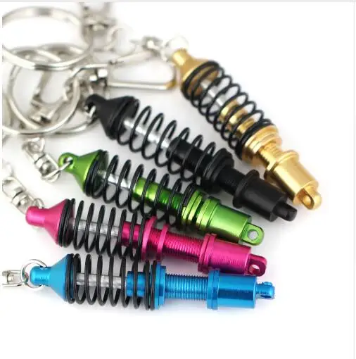 

Coilover Keychain Creative Hot Auto Part Model Car Accessories Shock Absorber Keychain Keyring Key Chain Ring Keyfob 86133