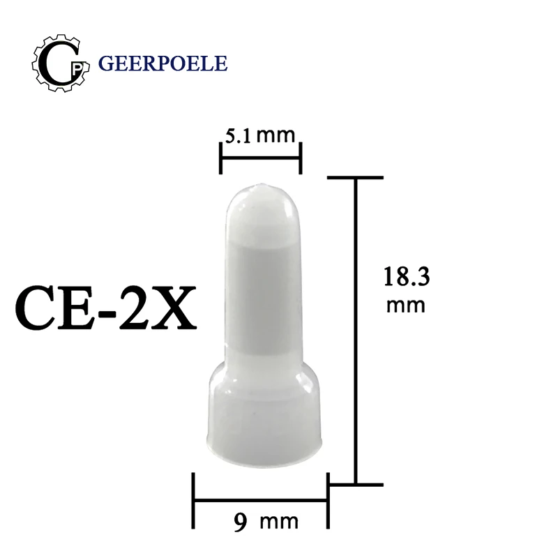 

100 pcs/lot CE2X Closed Terminal Electric Sertir Line Caps PA66 Splice Terminals ZIF 16-14 AWG Cable Lugs Tin Plating Connector