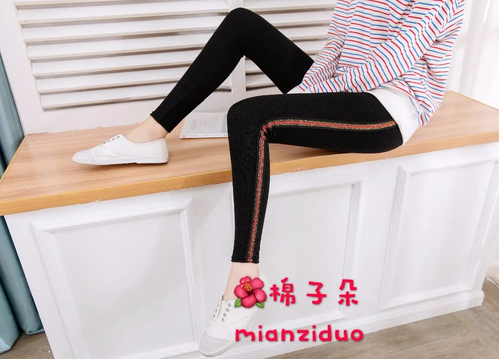 Mianziduo новые модные женские весенние и летние эластичные хлопковые леггинсы красного и золотого цвета