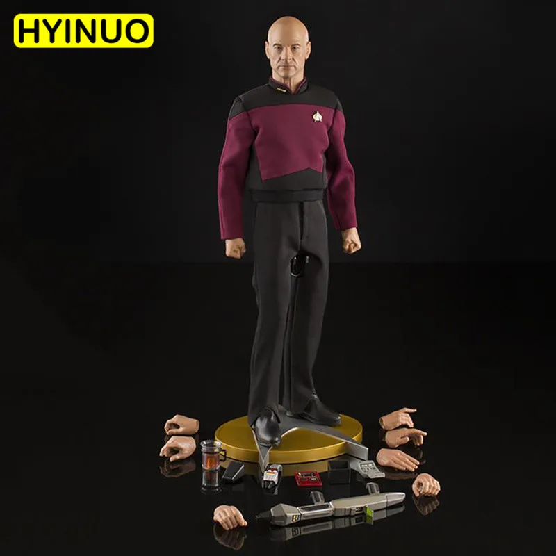 1/6 масштаб следующего поколения TNG Picard сэр Патрик Стюарт O.B.E. Одежда комплект